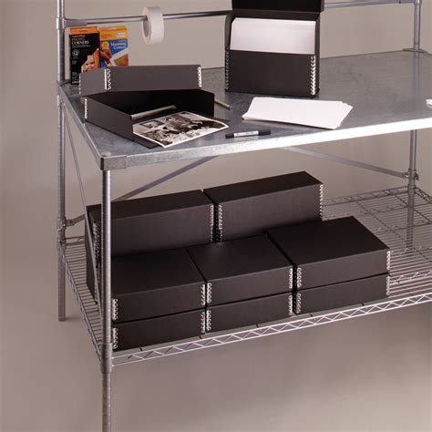 bollinger metal box|Hollinger Metal Edge Drop Front Storage Box.